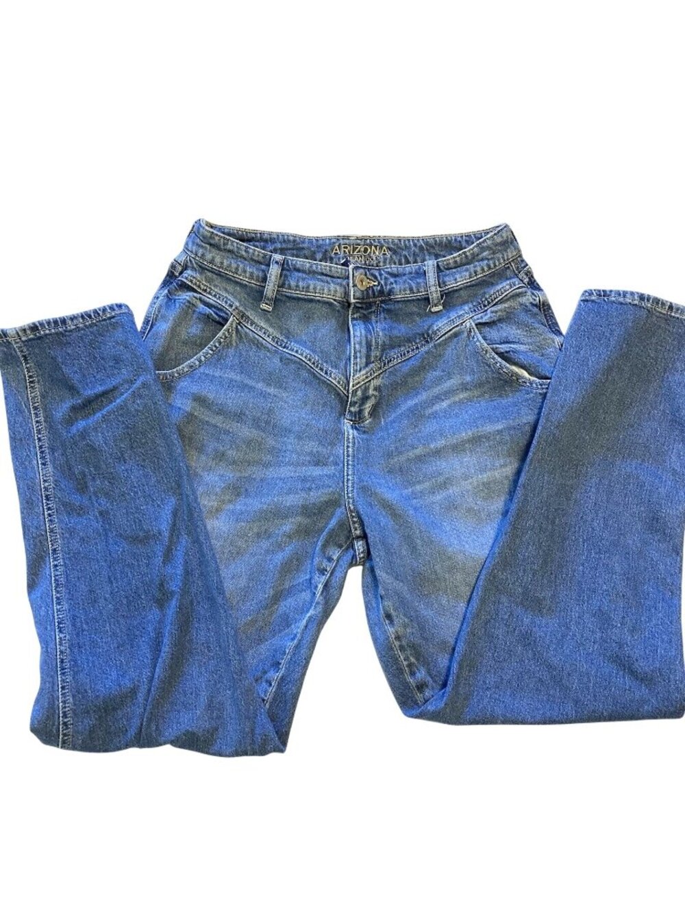 Vtg Arizona Jean Co Jeans High Waisted 28 26 Womens Mom Straight Leg